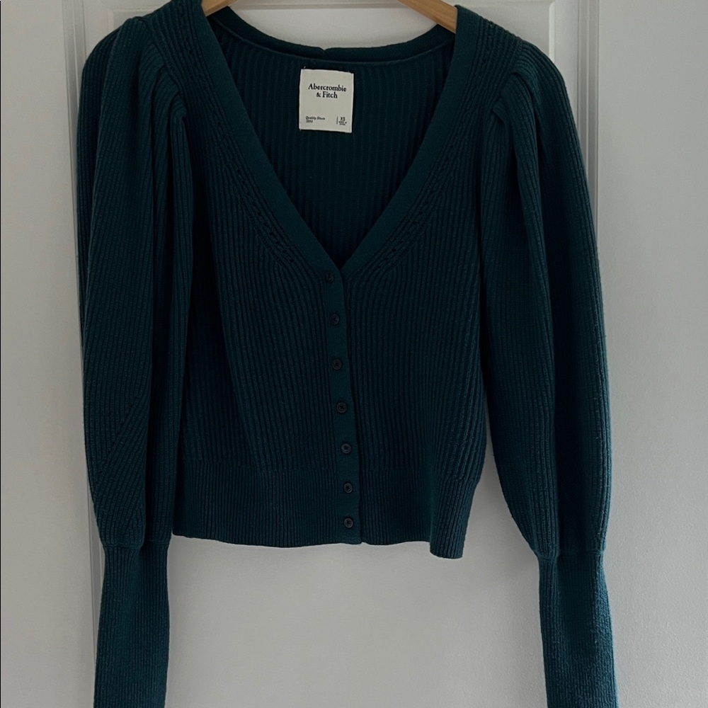 Abercrombie & Fitch Women's Deep Teal Cardigan